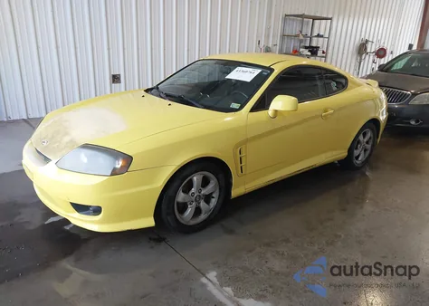 2006 Hyundai Tiburon Gs from USA, damaged, VIN KMHHM65D66U191779